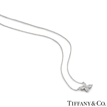 Tiffany & Co. Platinum Diamond Victoria Pendant 0.81CT Tdw 60011943