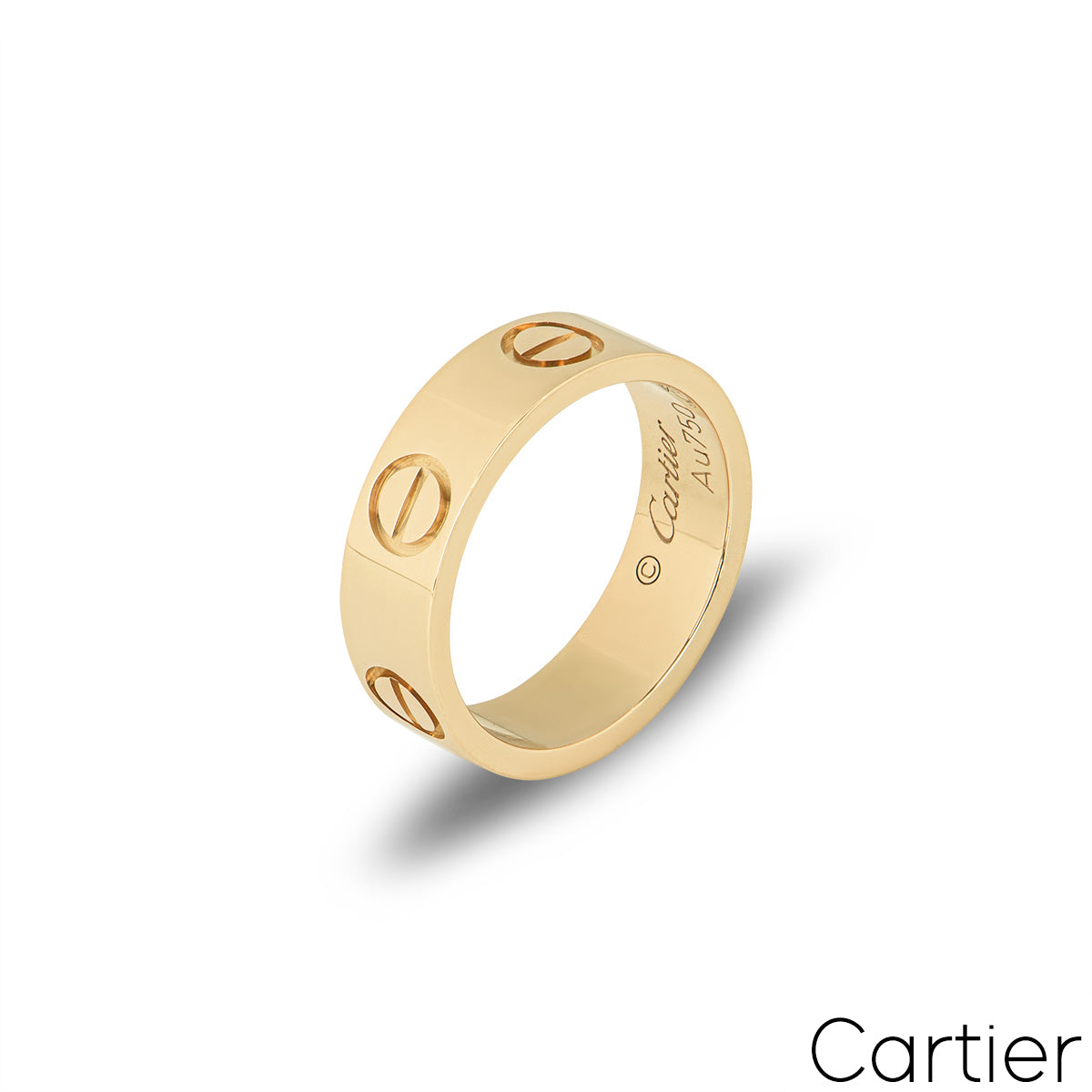 Cartier Yellow Gold Love Ring Size 48 B4084600