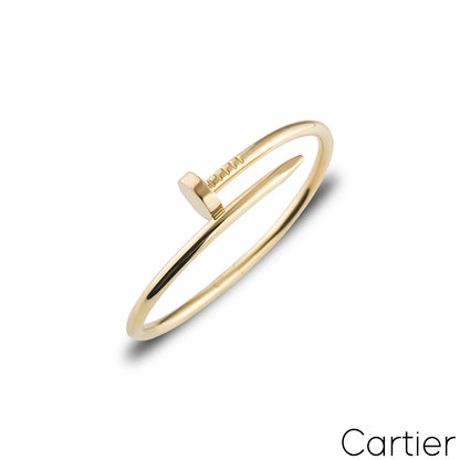 Cartier Yellow Gold Plain Juste Un Clou Bracelet Size 16 B6048216