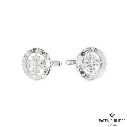 Patek Philippe White Gold Calatrava Cross Cufflinks 205.9089G-001