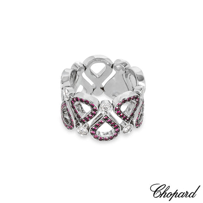 Chopard White Gold Ruby & Diamond Pushkin Ring 82/3935-0