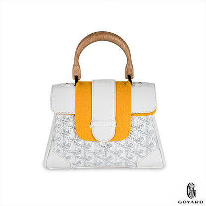 Goyard White Mini Saigon Souple Bag