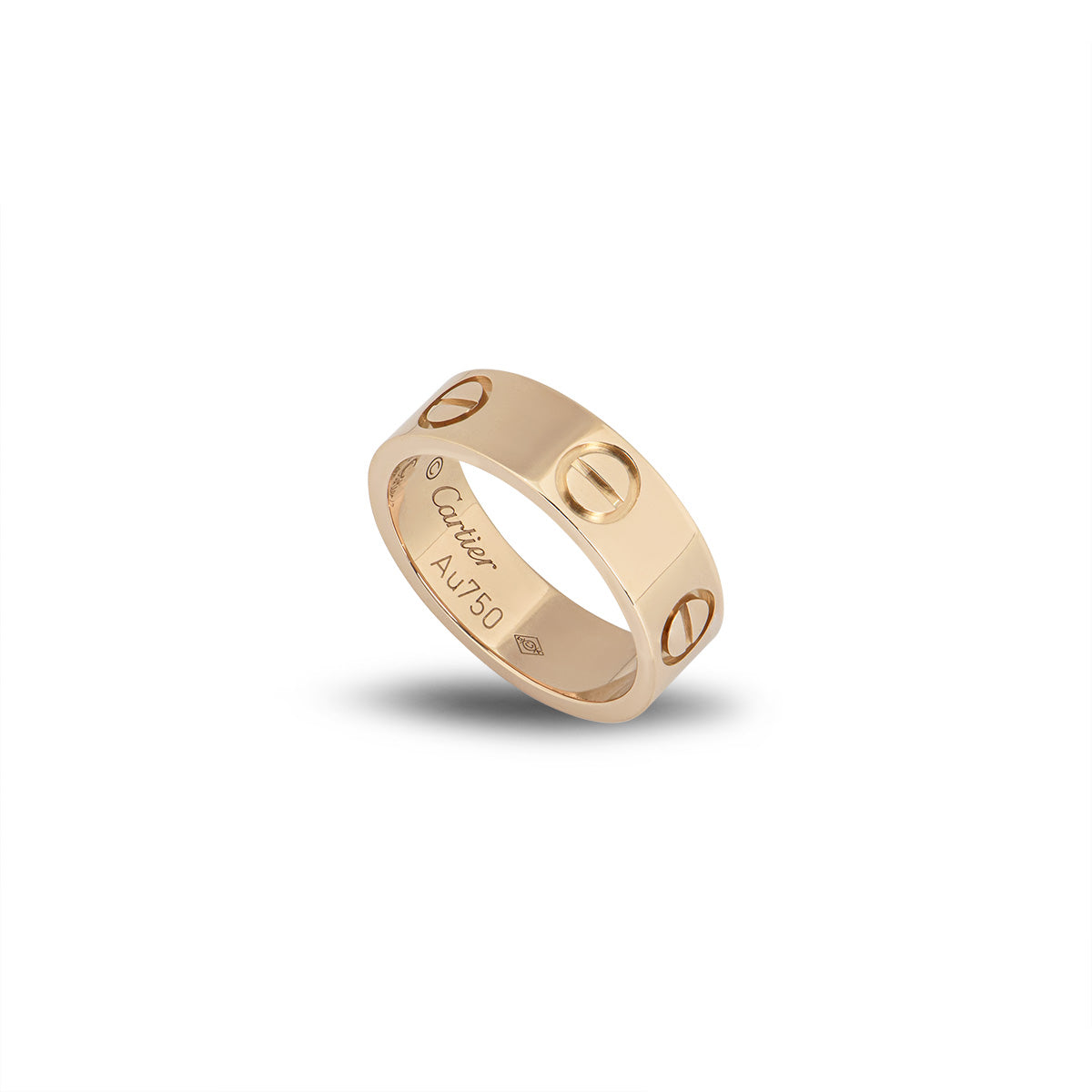 Cartier Rose Gold Plain Love Ring Size 52 B4084800