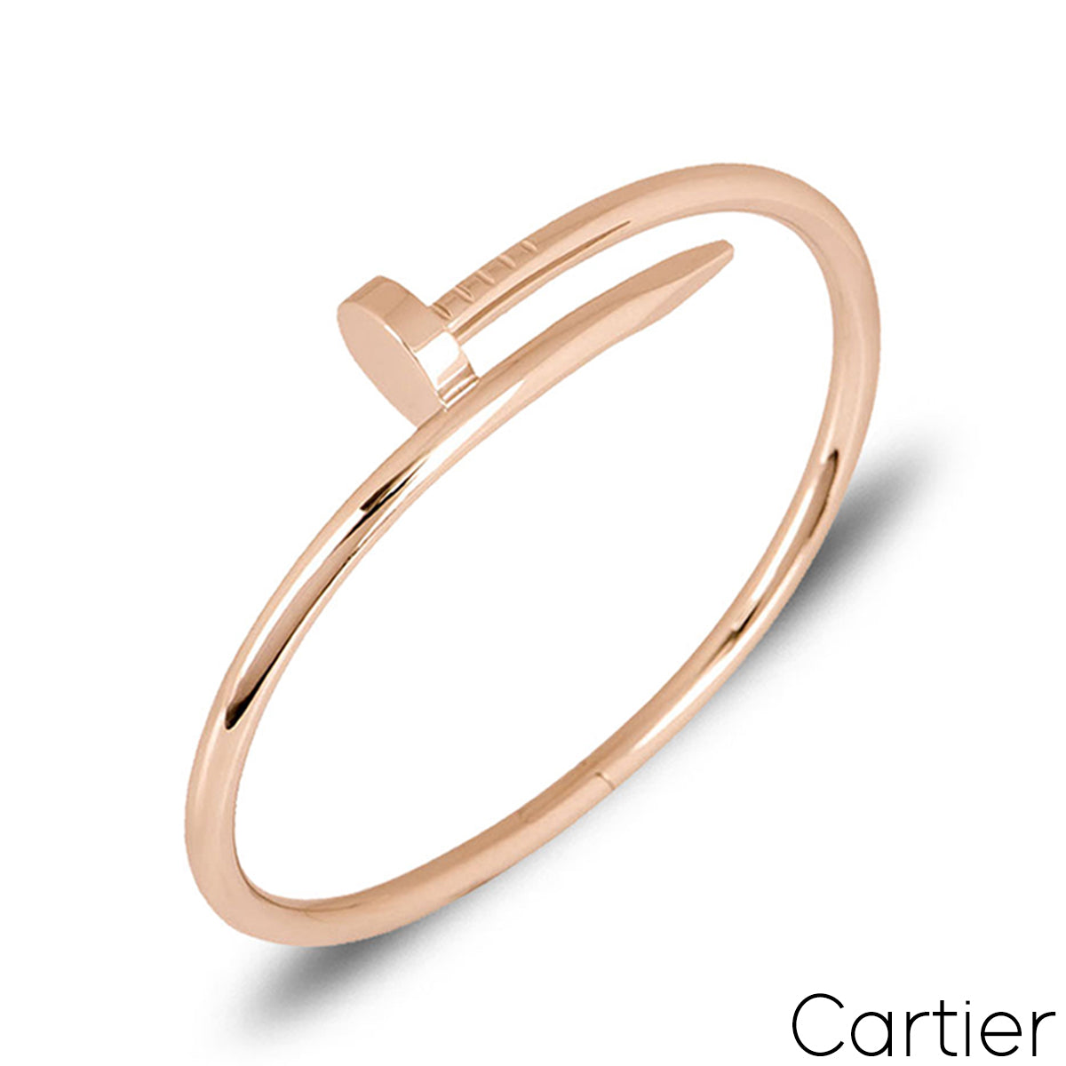 Cartier Rose Gold Plain Juste Un Clou Bracelet Size 20 B6048120