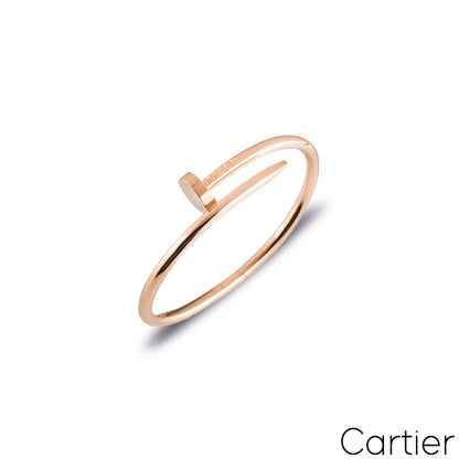 Cartier Rose Gold Plain Juste Un Clou Bracelet Size 15 B6048115