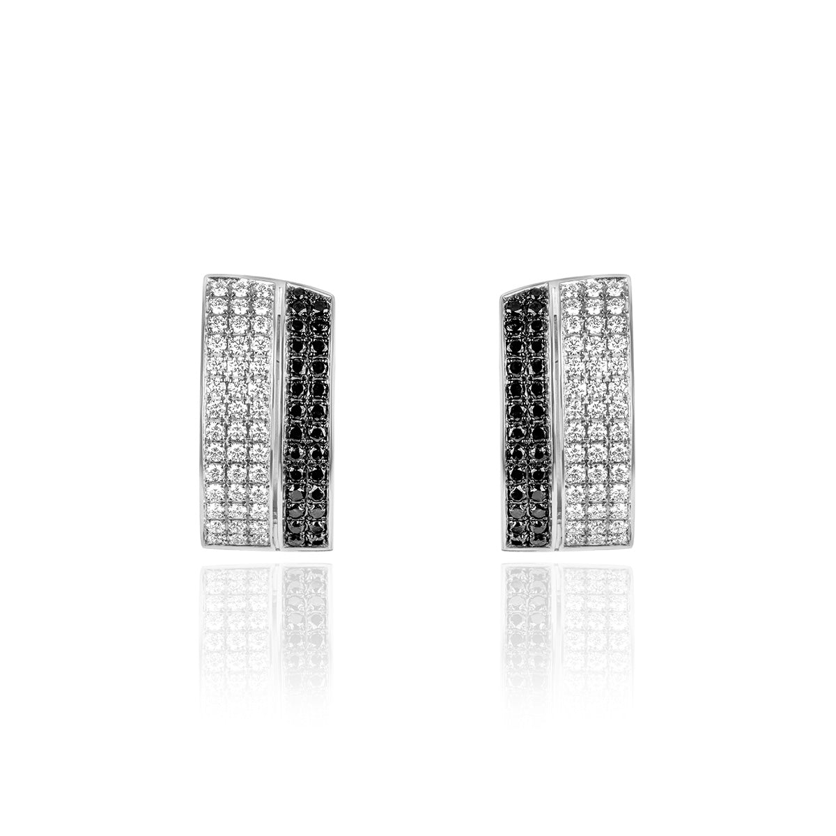 Chopard White Gold Diamond Set Hoop Earrings 844073-1001