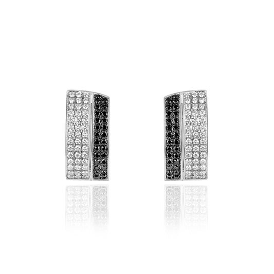 Chopard White Gold Diamond Set Hoop Earrings 844073-1001