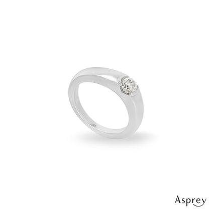 Asprey Platinum Diamond Bridal Set 0.32CT H/VS1