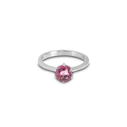 White Gold Pink Spinel Ring 1.20CT