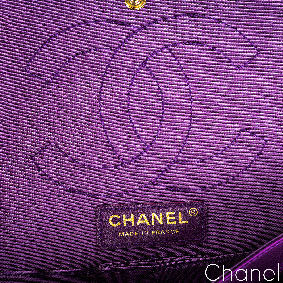 Chanel Purple Satin 2.55 Reissue Small 255 Bag