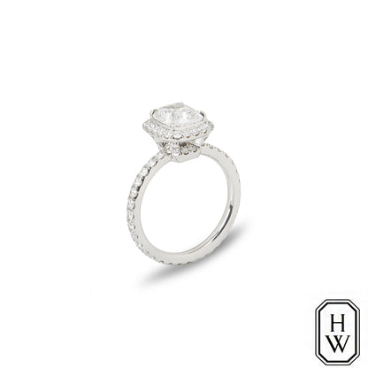 Harry Winston Platinum Cushion Cut Diamond The One Ring 1.76CT E/VVS1