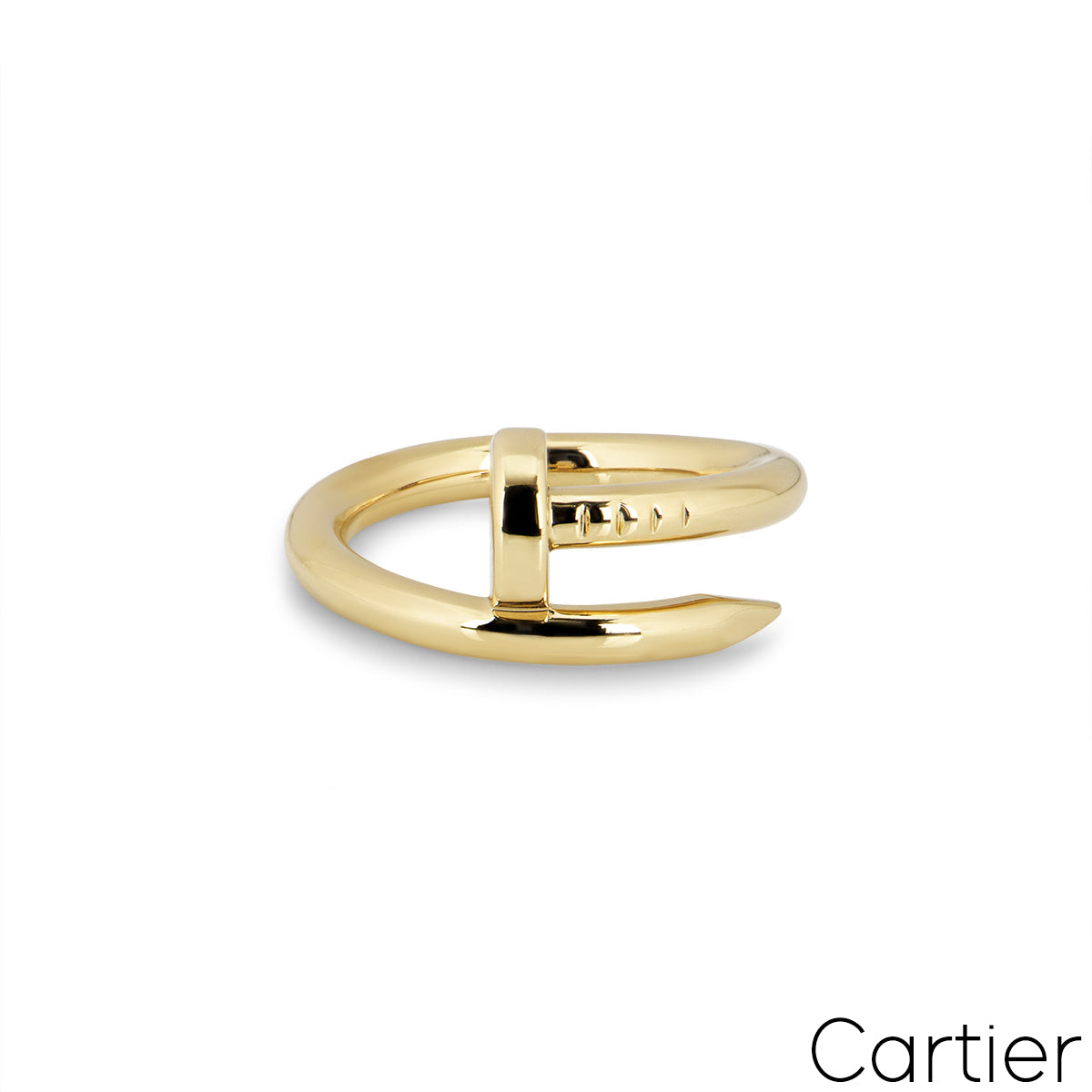 Cartier 18K Yellow Gold Juste Un Clou Ring Size 51 B4092600