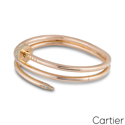 Cartier Juste Un Clou Diamond Bracelet Size 16 N6708416