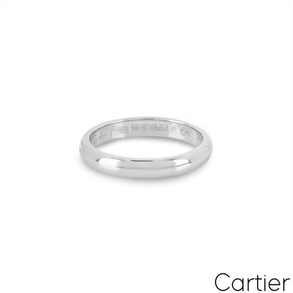 Cartier Platinum 1895 Wedding Ring B4036700