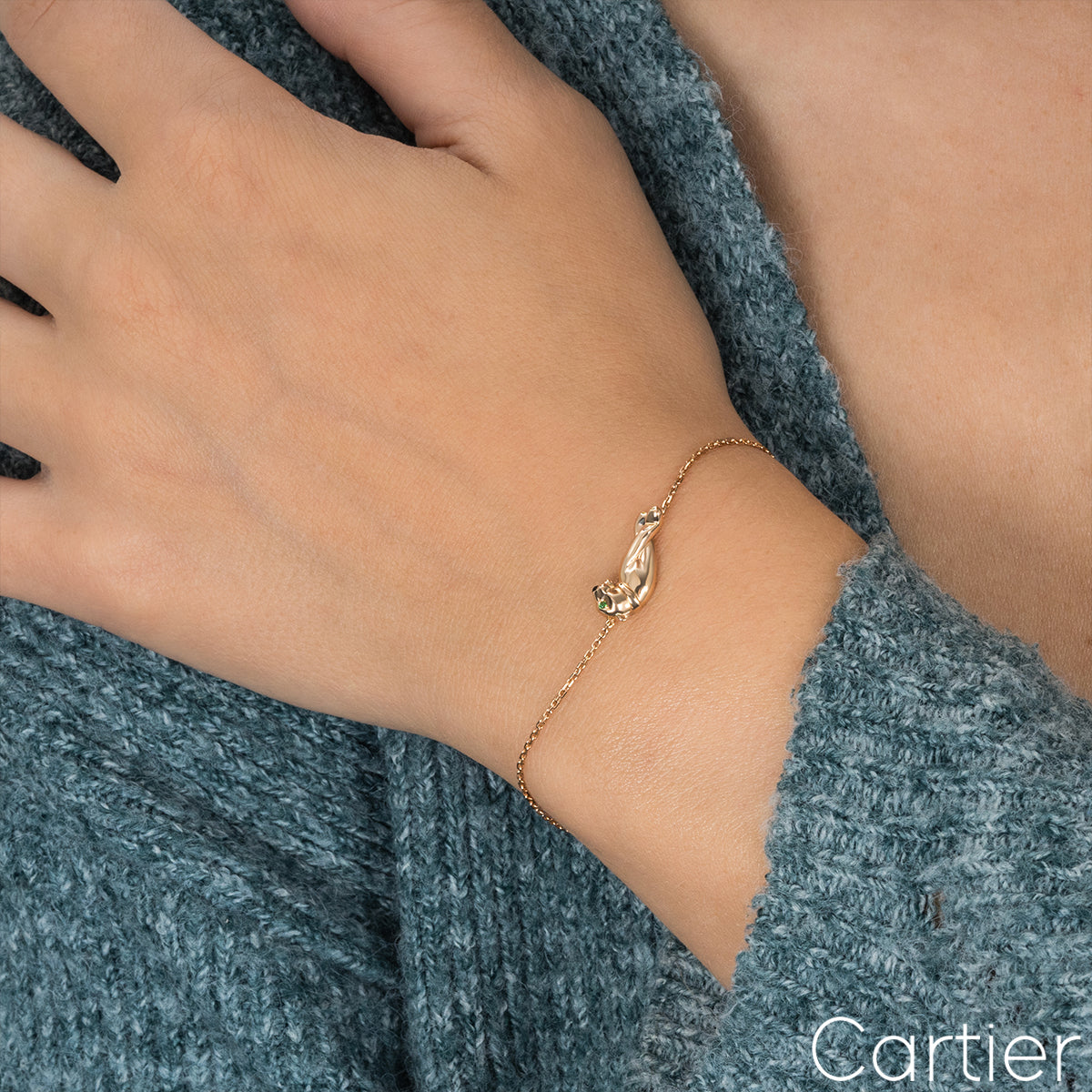 Cartier Rose Gold Panthere De Cartier Bracelet