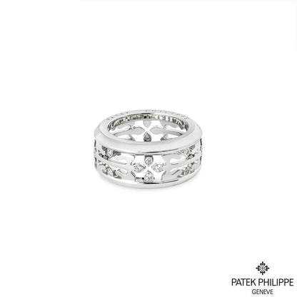 Patek Philippe White Gold Calatrava Cross Diamond Ring