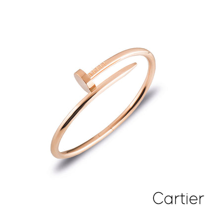 Cartier Rose Gold Juste Un Clou Bracelet Size 17 B6048117