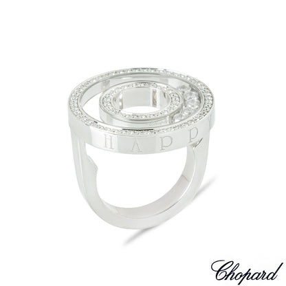 Chopard White Gold Happy Diamonds Ring 82/6244-020