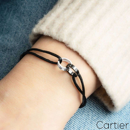 Cartier White Gold, Ceramic & Diamond Love Bracelet B6026005