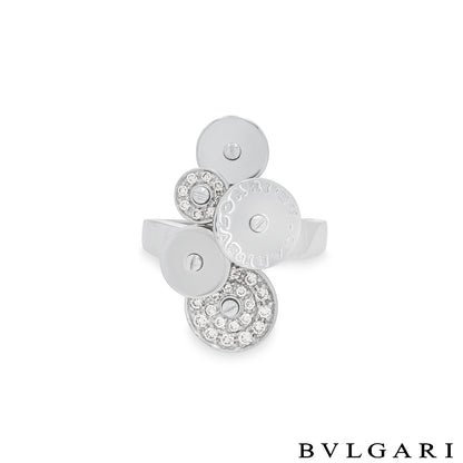 Bvlgari White Gold Diamond Cicladi Ring