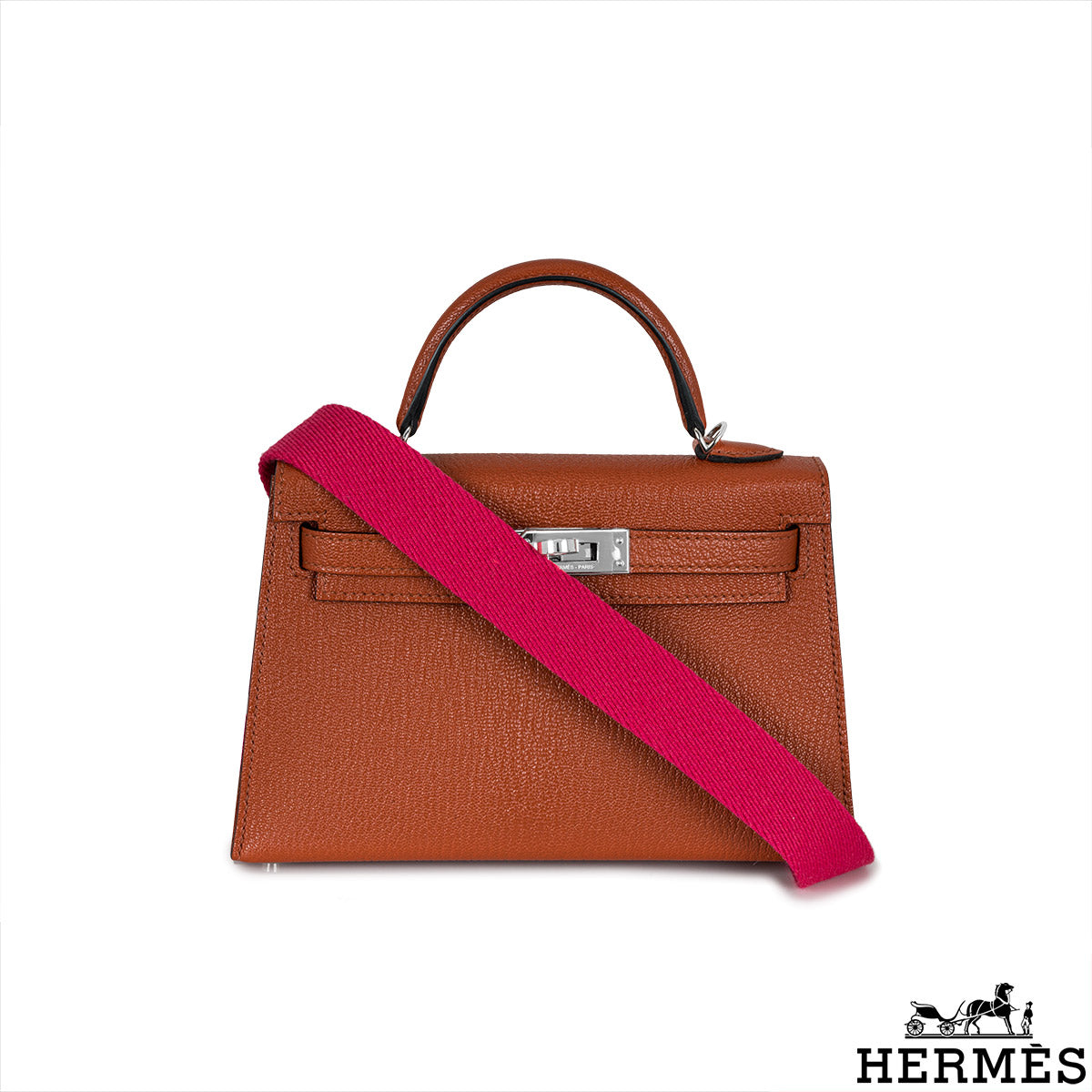 Hermès Kelly Mini II Cuivre Chèvre Mysore Phw