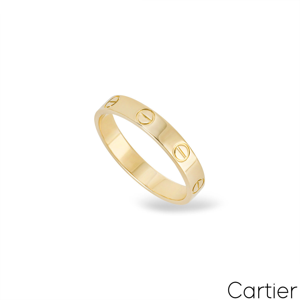 Cartier Yellow Gold Plain Love Wedding Band Size 56 B4085000