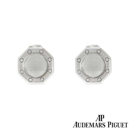 Audemars Piguet White Gold Royal Oak Cufflinks