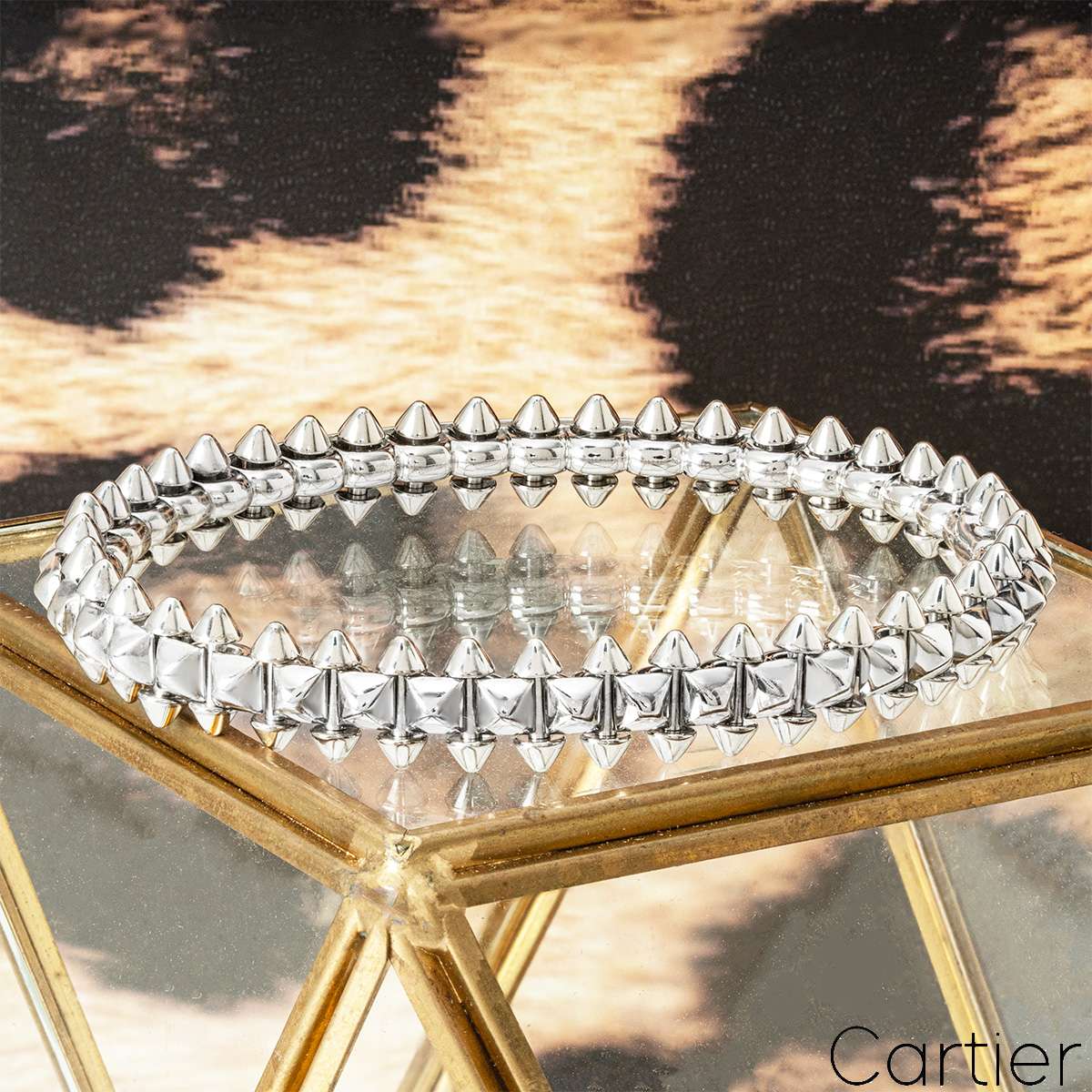 Cartier White Gold Clash De Cartier Bracelet Size 15 B6065715