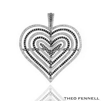 Theo Fennell White Gold Diamond Heart Pendant 2.62CT Tdw