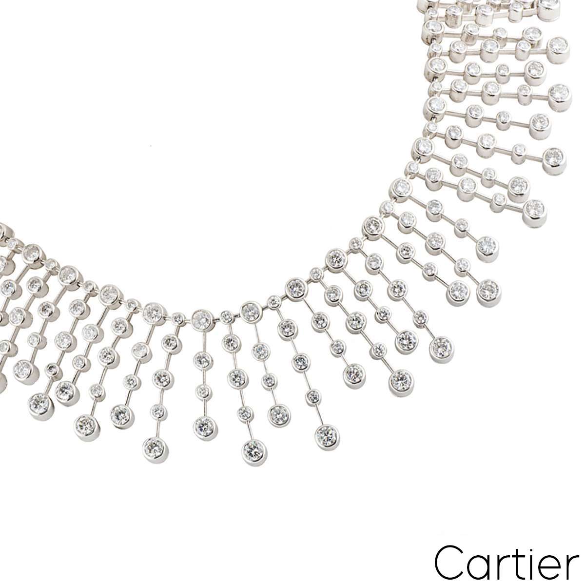 Cartier Platinum Diamond Necklace 60.00CT D/vvs