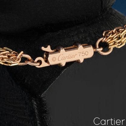 Cartier Tri-Colour Gold Multistrand Trinity De Cartier Necklace