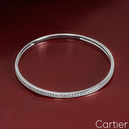 Cartier White Gold Diamond Bangle 2.90CT Tdw