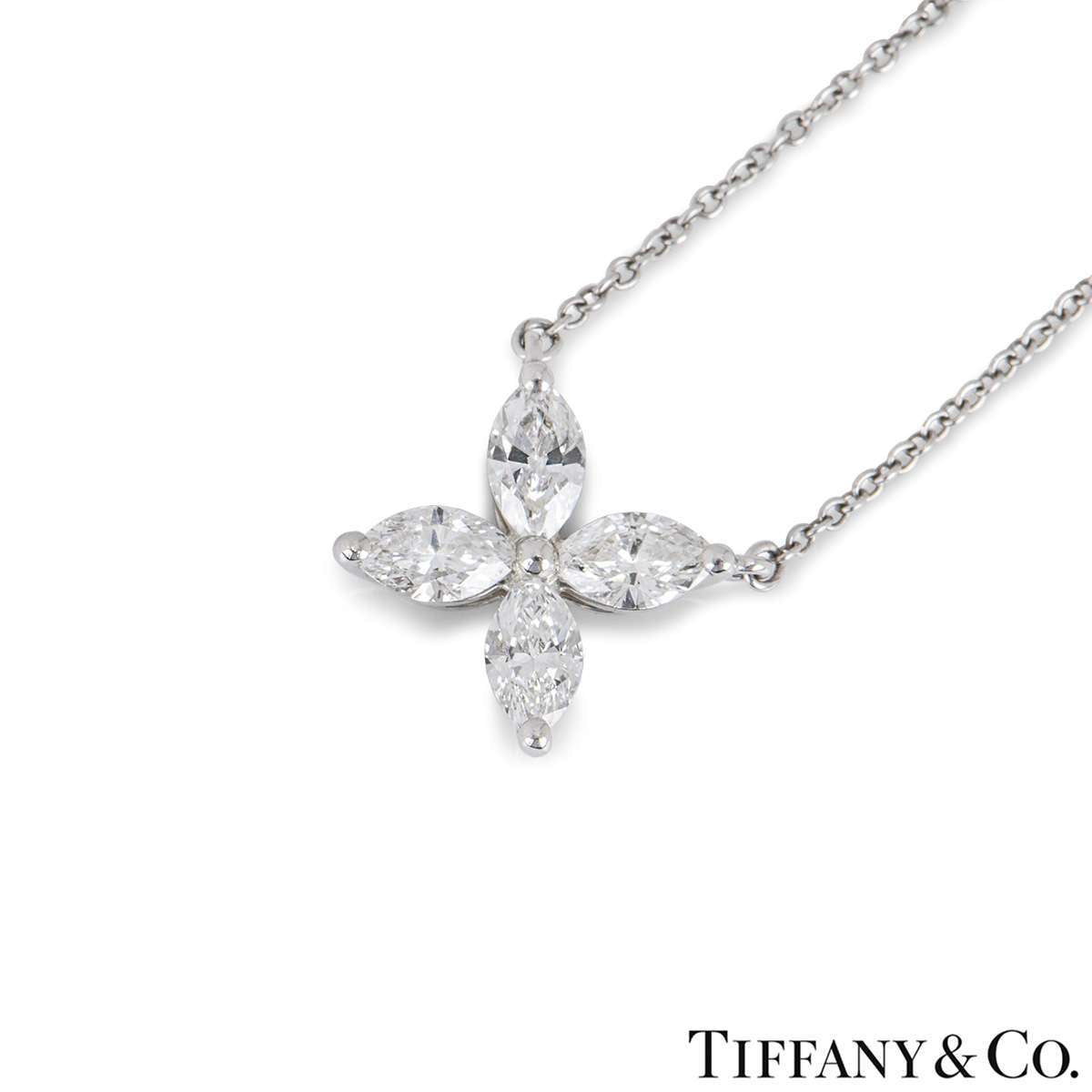 Tiffany & Co. Platinum Diamond Victoria Pendant 0.81CT Tdw 60011943