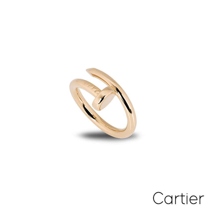 Cartier Rose Gold Plain Juste Un Clou Ring Size 51 B4092500