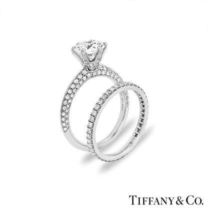 Tiffany & Co. Platinum Diamond Bridal Set 1.60CT F/VVS2 Xxx