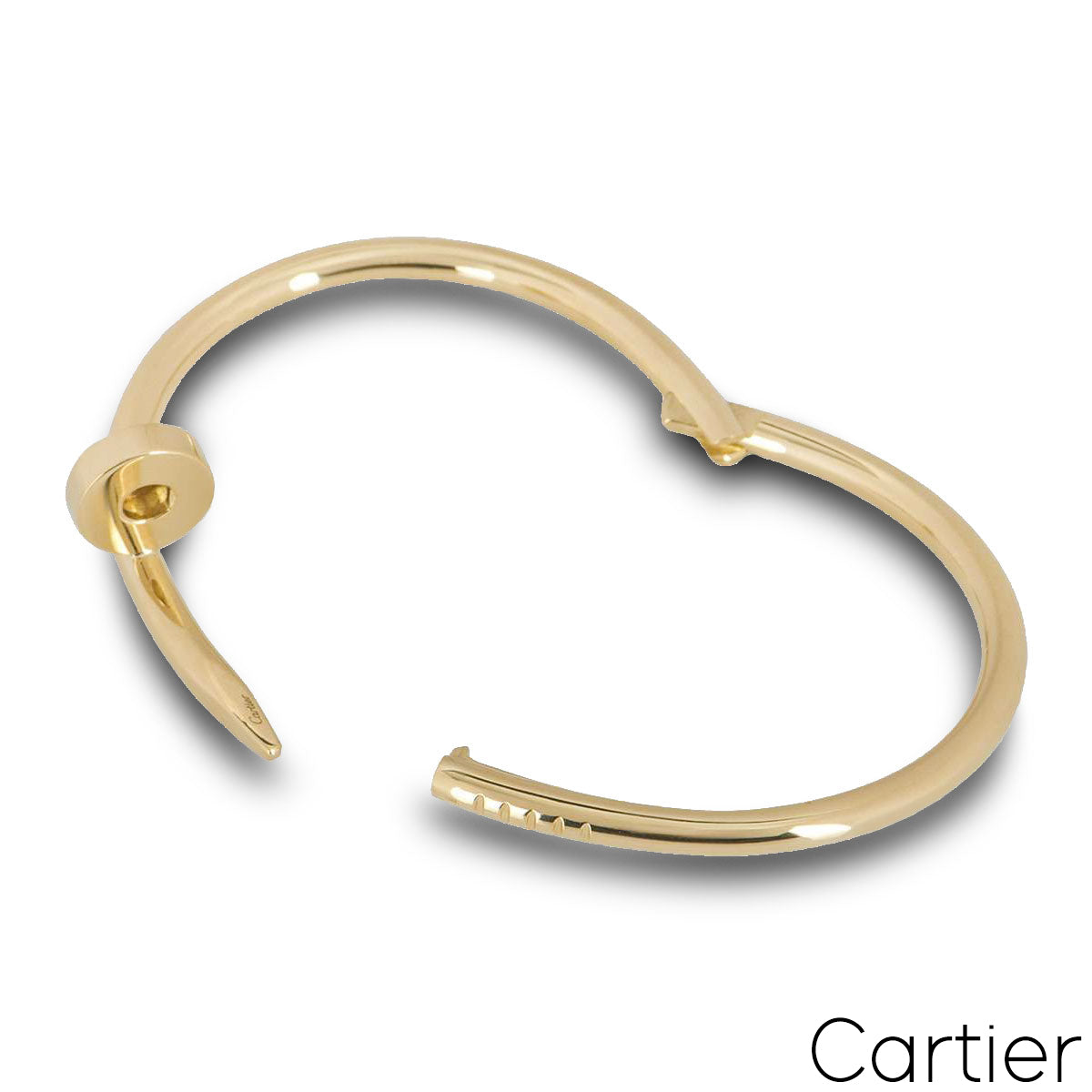 Cartier Yellow Gold Plain Juste Un Clou Bracelet Size 15 B6048215