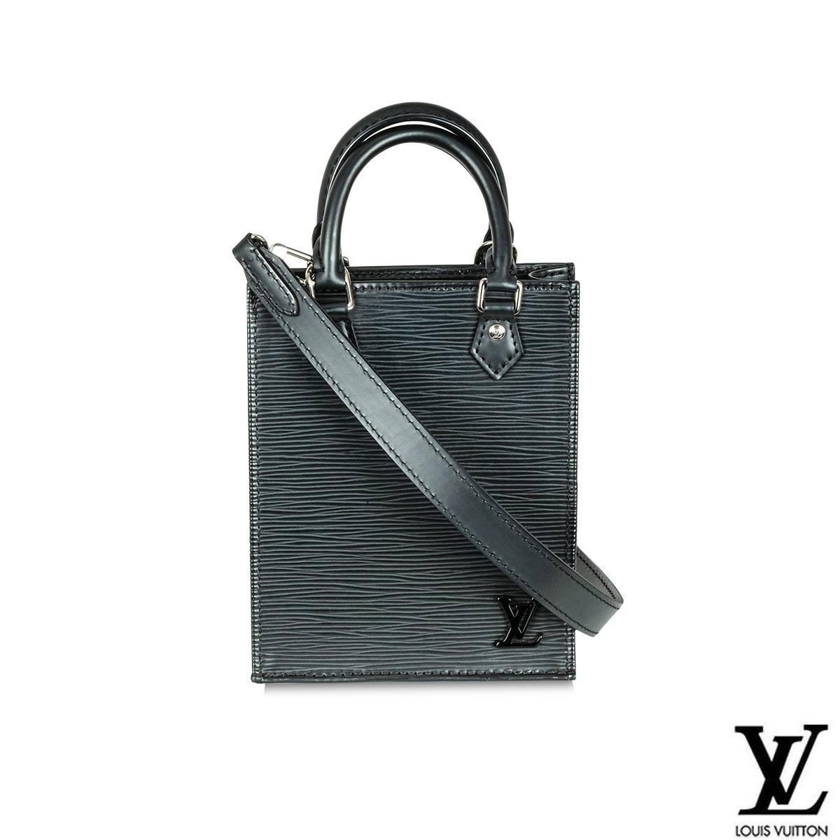 Louis Vuitton Black Epi Leather Petite Sac Plat Bag M69441