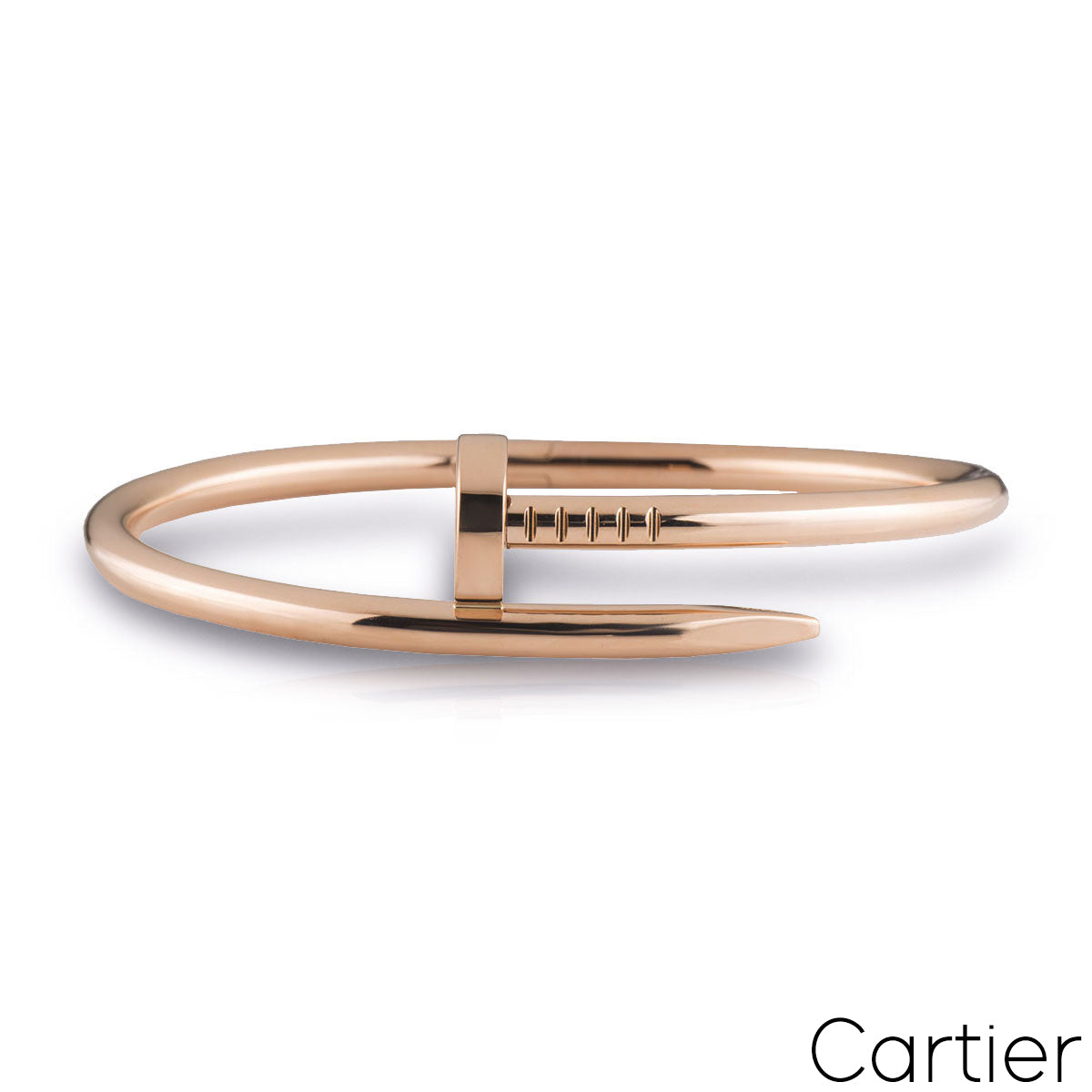 Cartier Rose Gold Plain Juste Un Clou Bracelet Size 20 B6048120