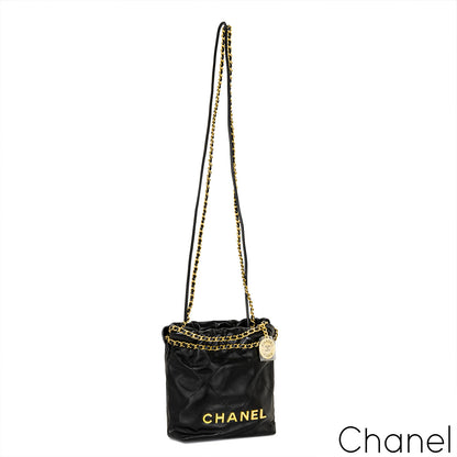 Chanel 22 Mini Shiny Calfskin Bag