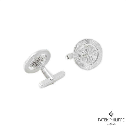 Patek Philippe White Gold Calatrava Cross Cufflinks 205.9089G-001