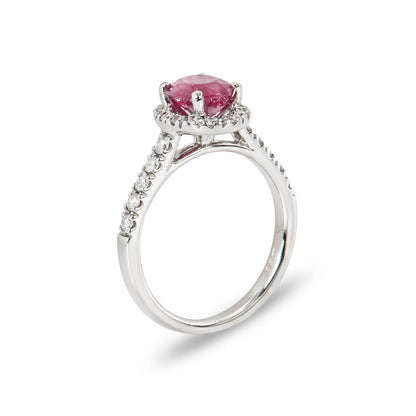 White Gold Ruby & Diamond Ring 1.53CT