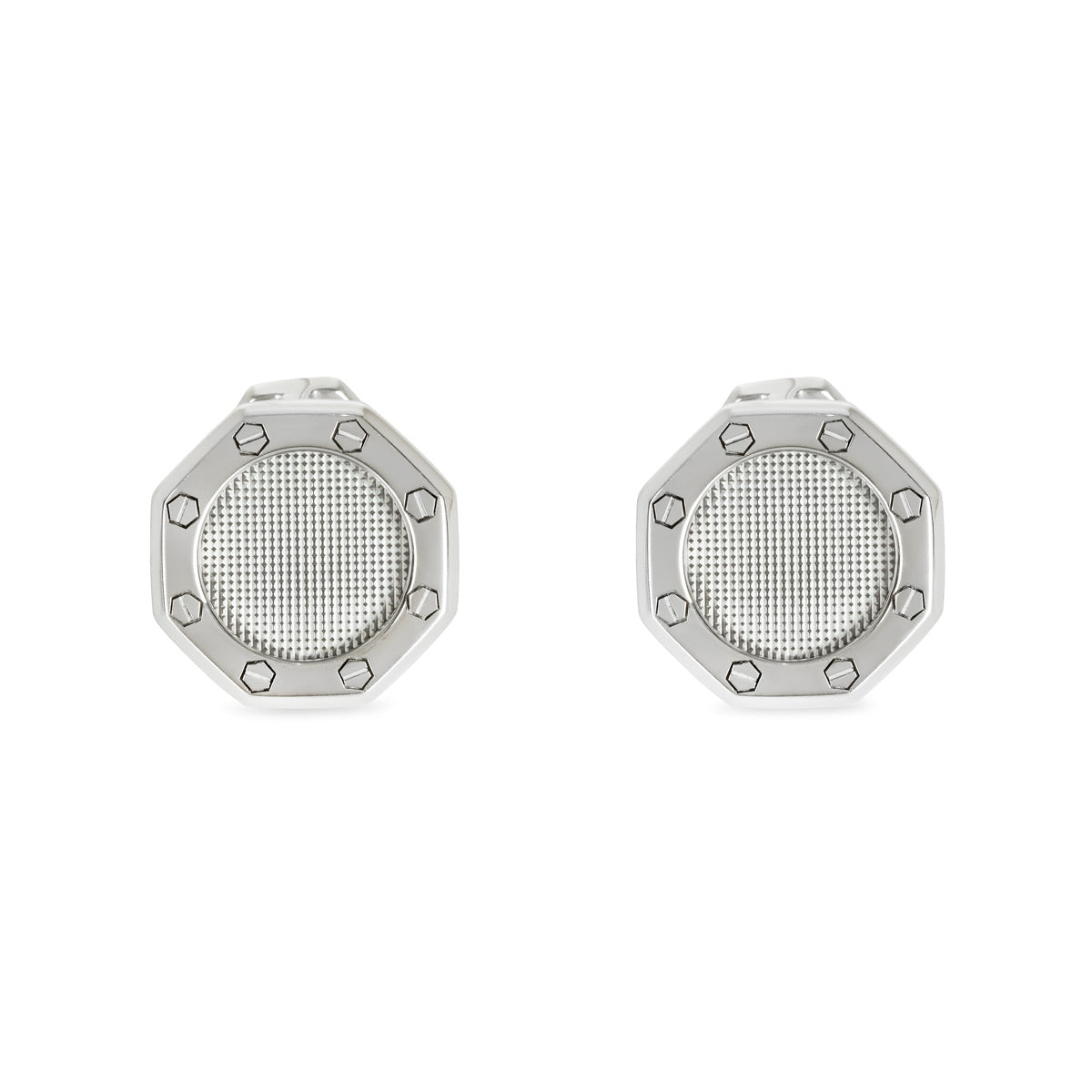 Audemars Piguet White Gold Royal Oak Cufflinks