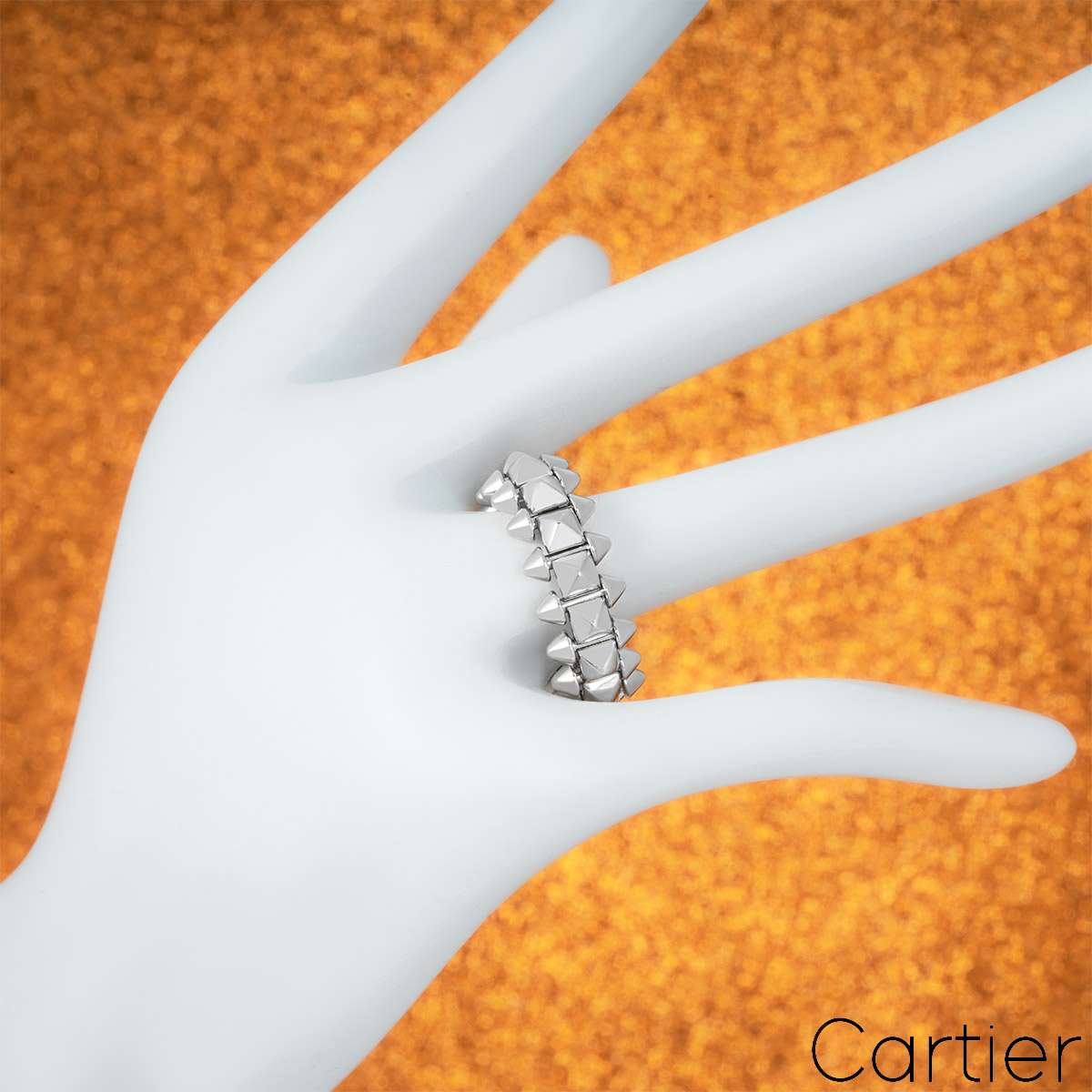 Cartier White Gold Clash De Cartier Ring Size 50 B4233000