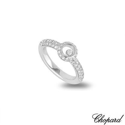 Chopard White Gold Happy Diamonds Ring 82/2902-1109