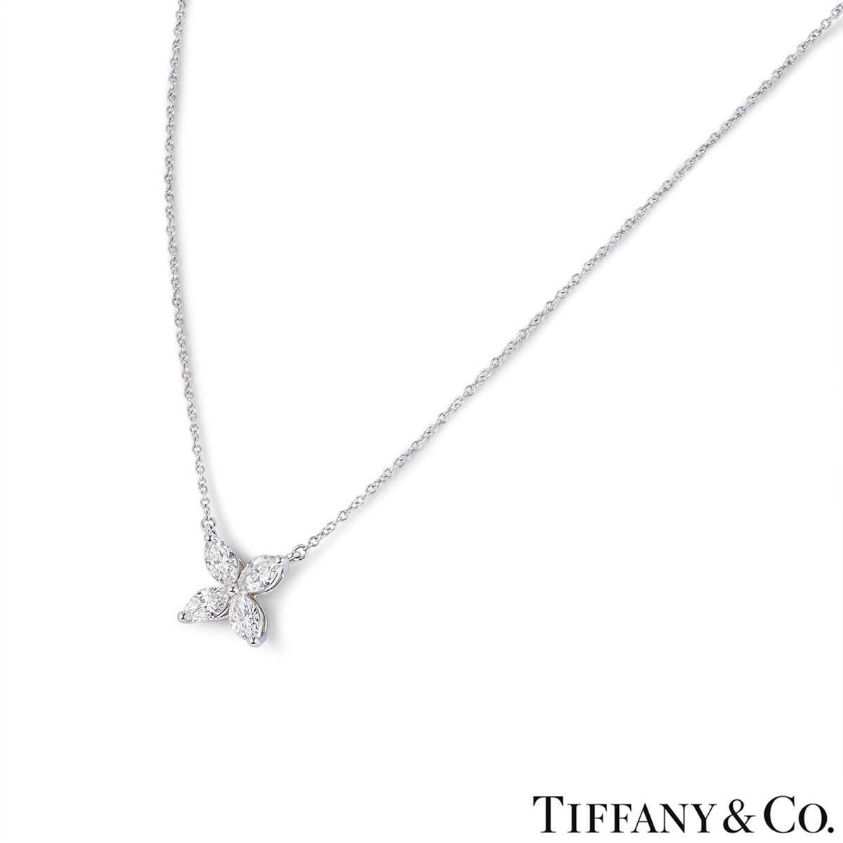 Tiffany & Co. Platinum Diamond Victoria Pendant 0.81CT Tdw 60011943