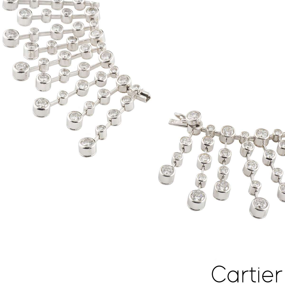 Cartier Platinum Diamond Necklace 60.00CT D/vvs