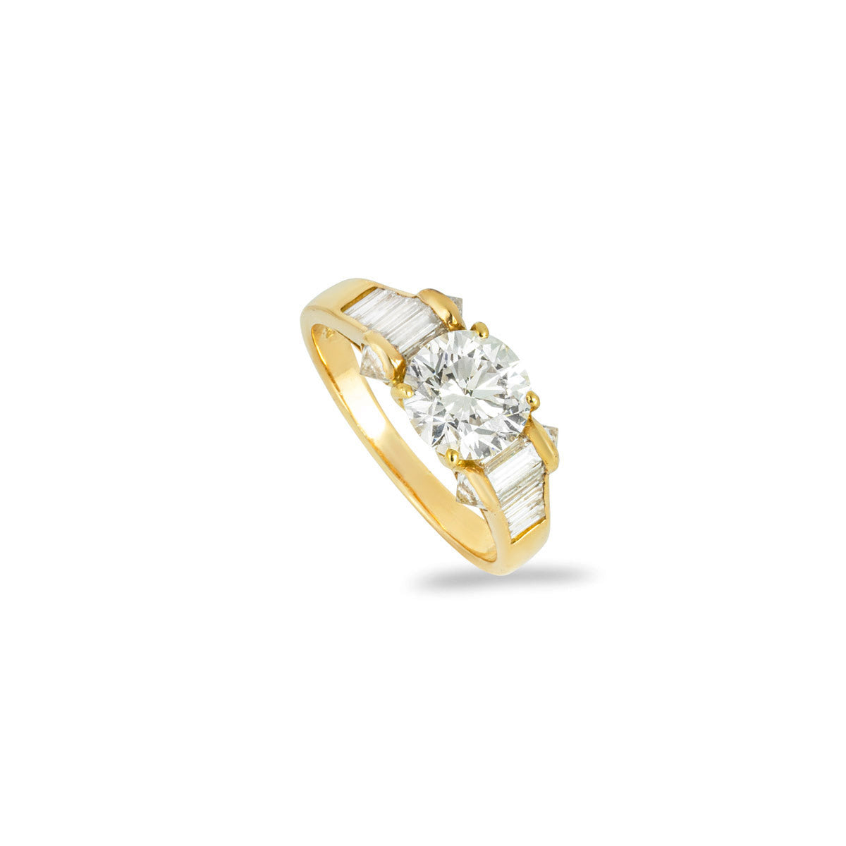 David Morris Yellow Gold Diamond Ring 1.40CT H/VS1