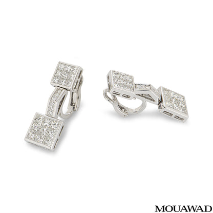 Mouawad White Gold Diamond Earrings