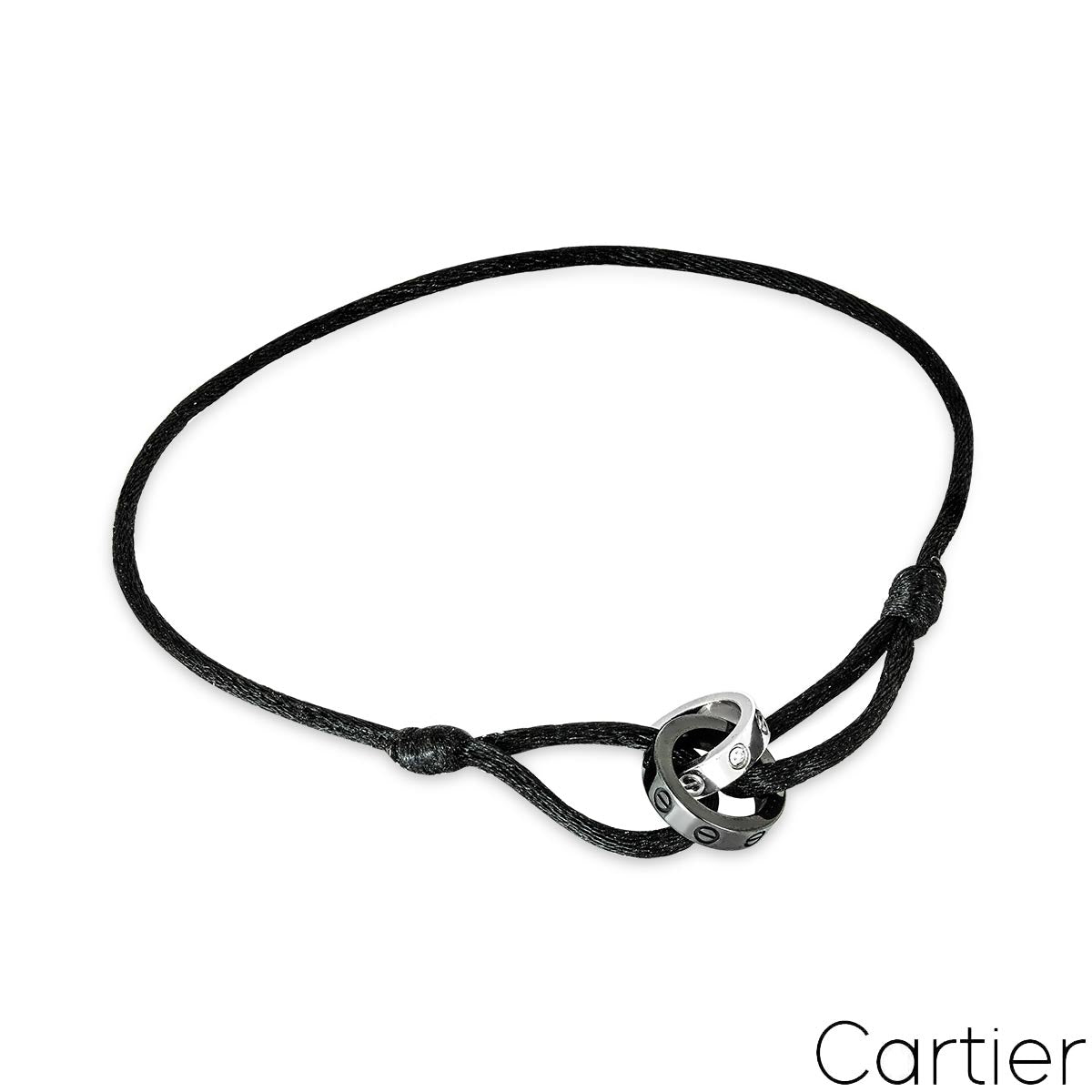 Cartier White Gold, Ceramic & Diamond Love Bracelet B6026005