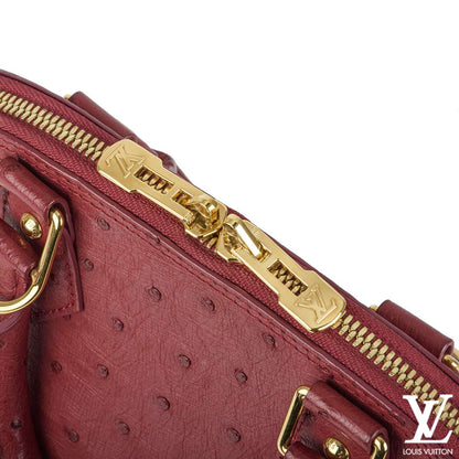 Louis Vuitton Fuchsia Ostrich Alma Bb Bag